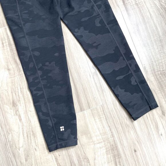 Sweaty Betty Super Sculpt Pocket Camo Leggings In Black Camo Embossed Size M - Picture 7 of 11
